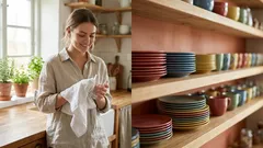 É preciso secar a louça depois de lavá-la? O que acontece se a deixarmos molhada