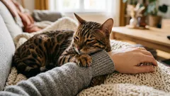 Por que é que os gatos amassam as pessoas e os cobertores: o que isso realmente significa